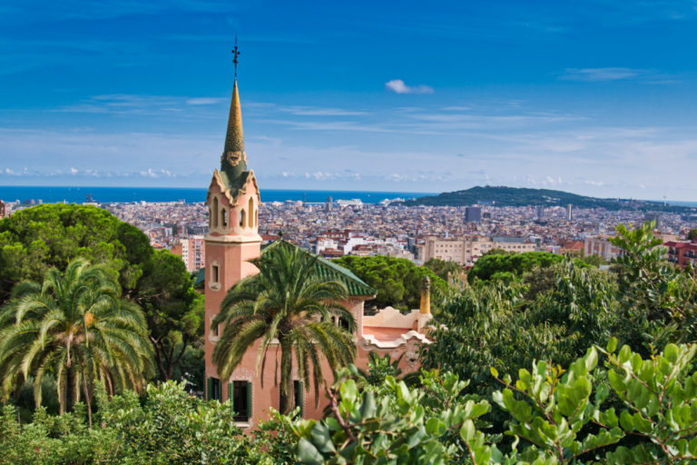 Barcelona Park Guell Antonio Gaudi Haus