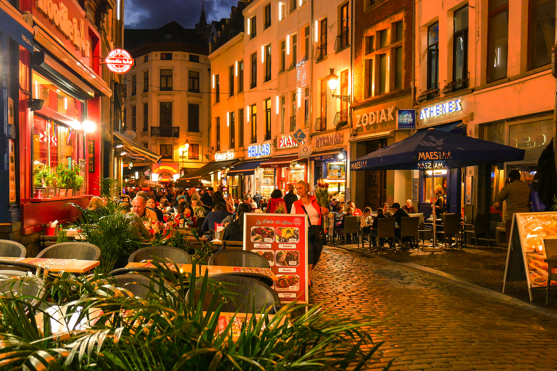 Brüssel bei Nacht